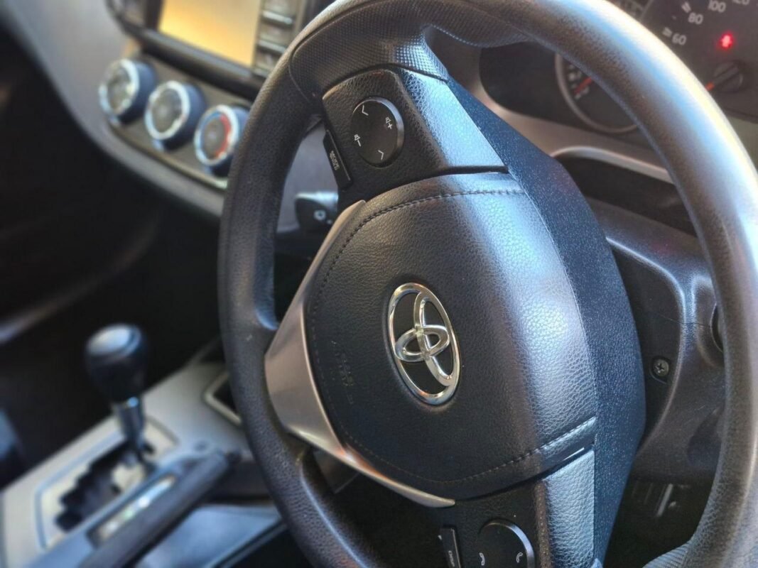 After interior detail on a Toyota RAV4 (steering wheel and dash), Gordon