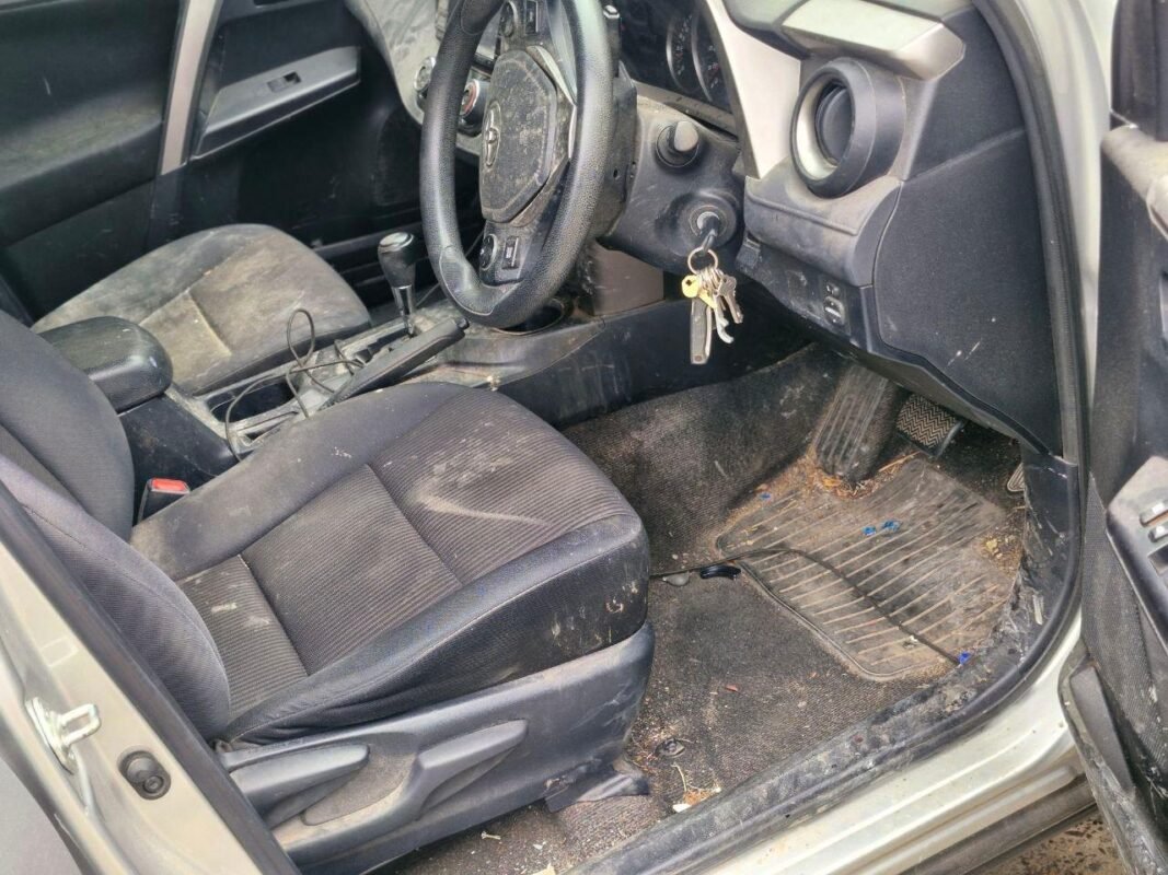 Before interior detail on a Toyota RAV4 (driver area), Gordon
