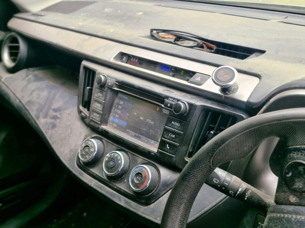 Before interior detail on a Toyota RAV4 (centre console), Gordon