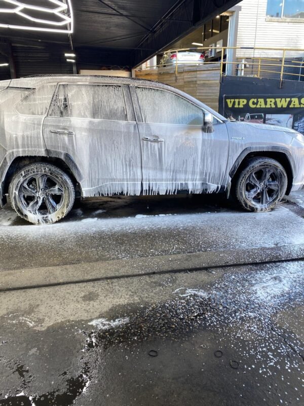 Snow foam pre-wash on a Toyota RAV4 at VIP Car Detailing