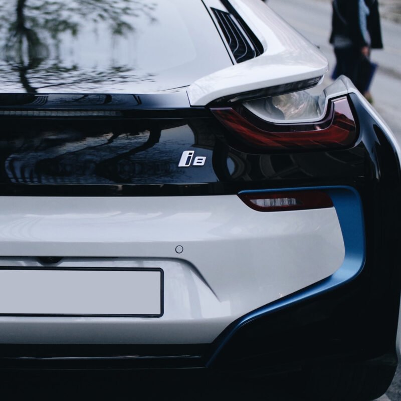 BMW i8 with a show-car paint finish