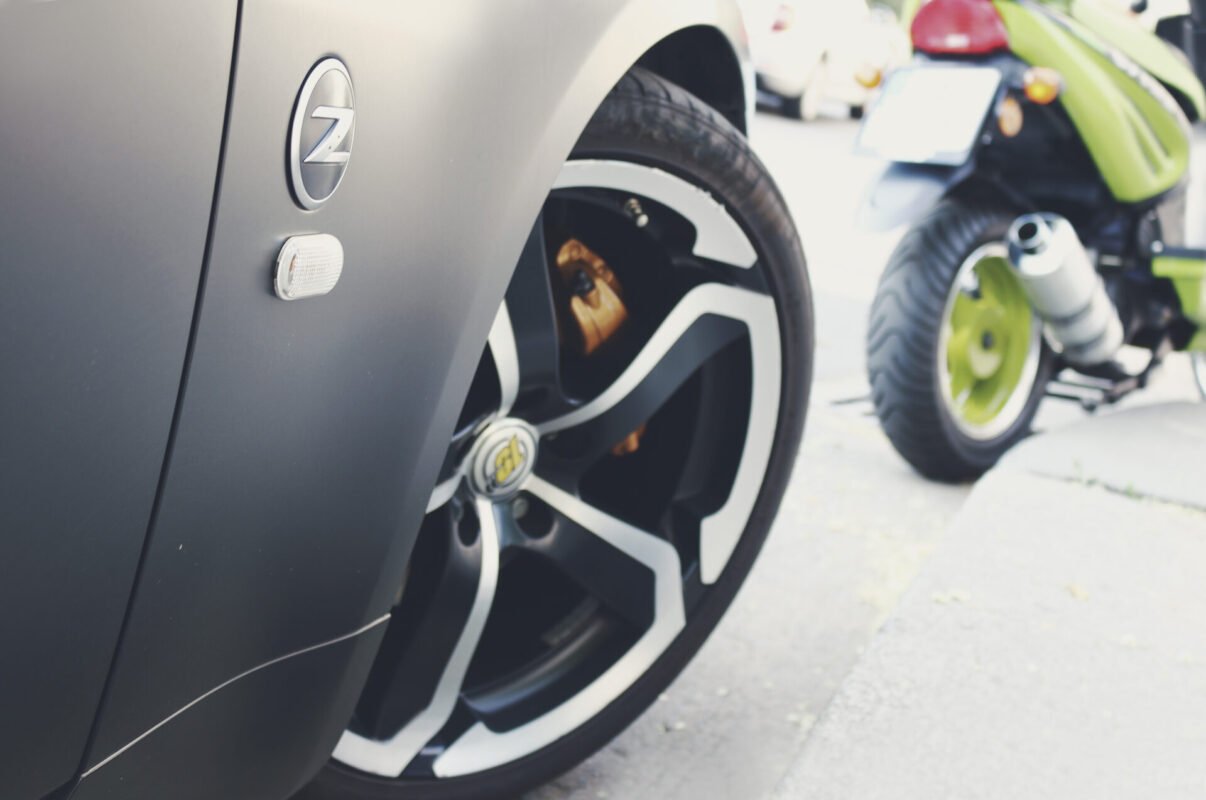 Restored black trim and matte wheel arch