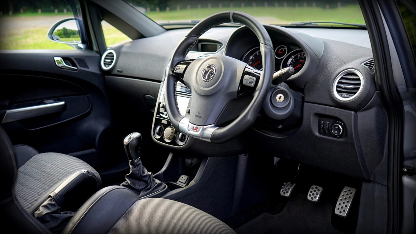 Interior detailing result on a modern hatchback
