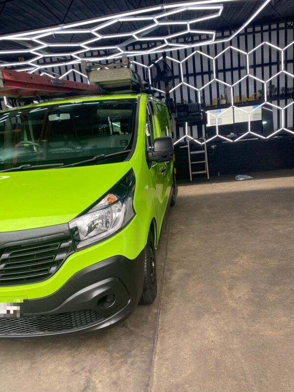 Renault Trafic van in the VIP workshop after sticker and signage removal
